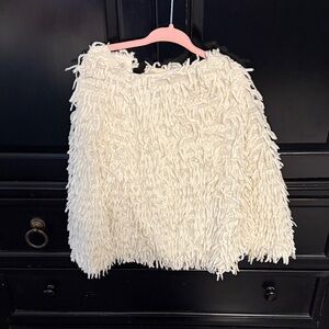 Cozy Cream Shaggy Kids Top